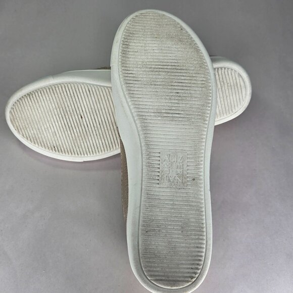 NAT Naturalizer Marianne Slip on Sneaker Shoes (Warm Silver Leather) - Picture 5 of 7